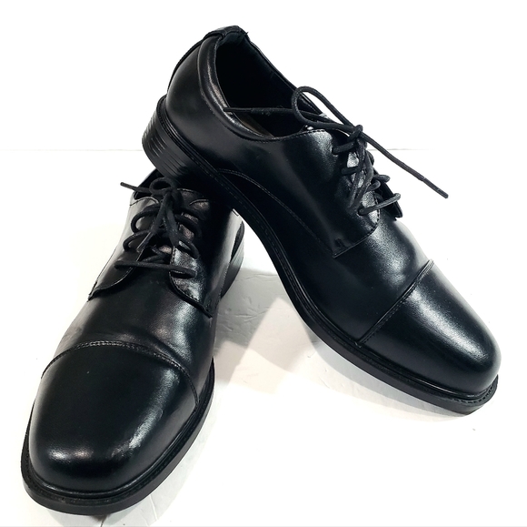 croft & barrow Other - Croft & Barrow Ortholite ECO Black Cap Toe Oxford Dress Career Shoe Men Size 9W